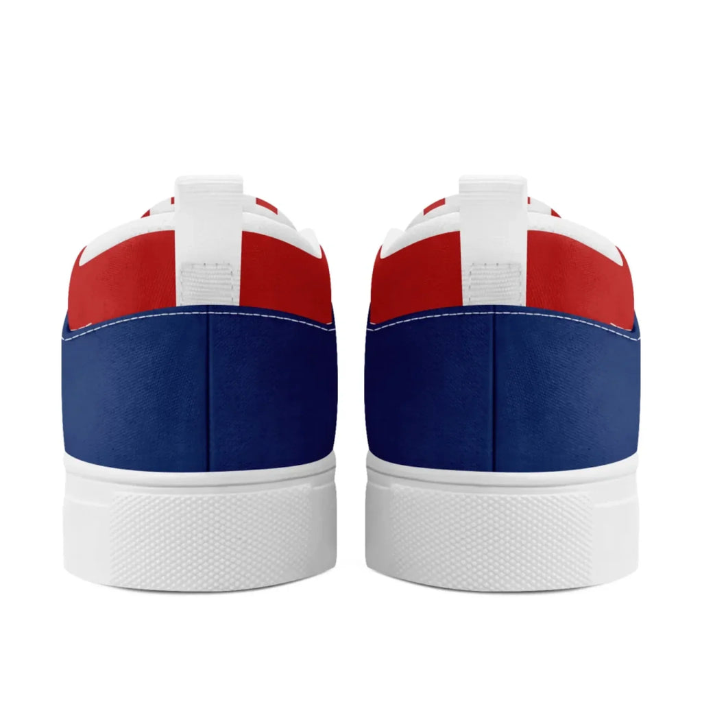 Personalized America Flag Sneakers, Custom Patriotic Slip On Shoes, Pride Unisex Canvas Shoes