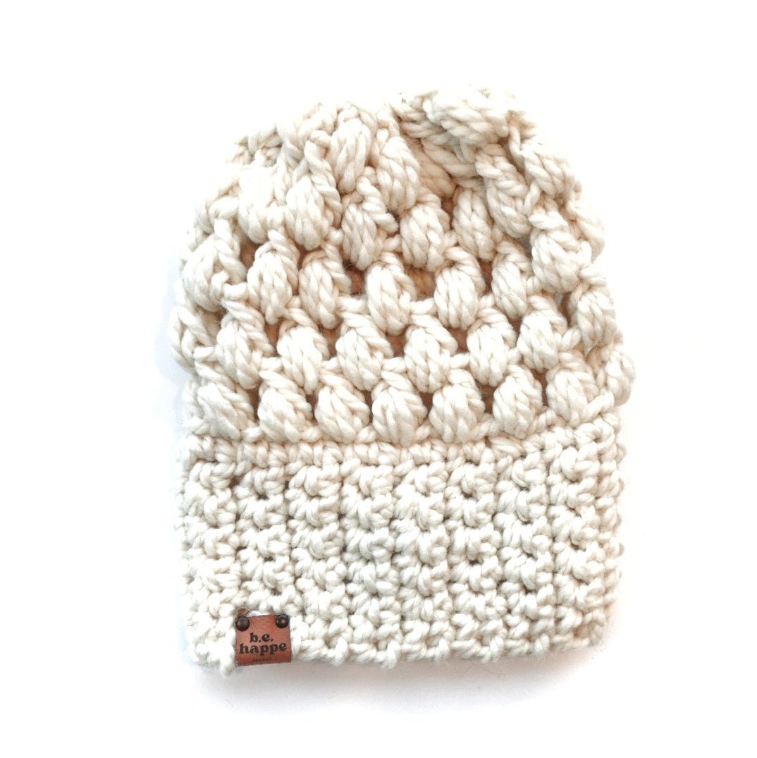 Women's Slouch Hat | Cream Slouchy Beanie
